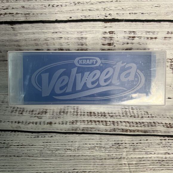 Kraft Velveeta Cheese Keeper Box Cheese Storage USA Blue - Picture 1 of 11